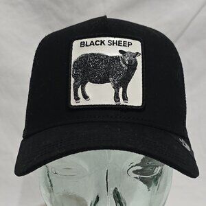 NWT - Goorin Bros. The Farm - Black Sheep - Mesh Snap Back Trucker Hat